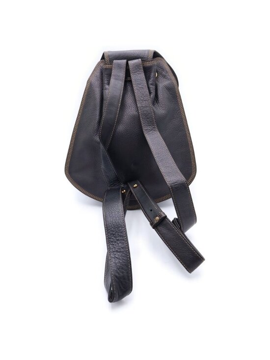 Loewe Anagram Leather Backpack Black Gold main image 4